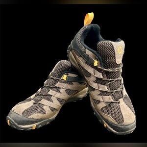 Merrell Men's Alverstone Hiking Shoes - Brown Suede & Mesh - Size 9